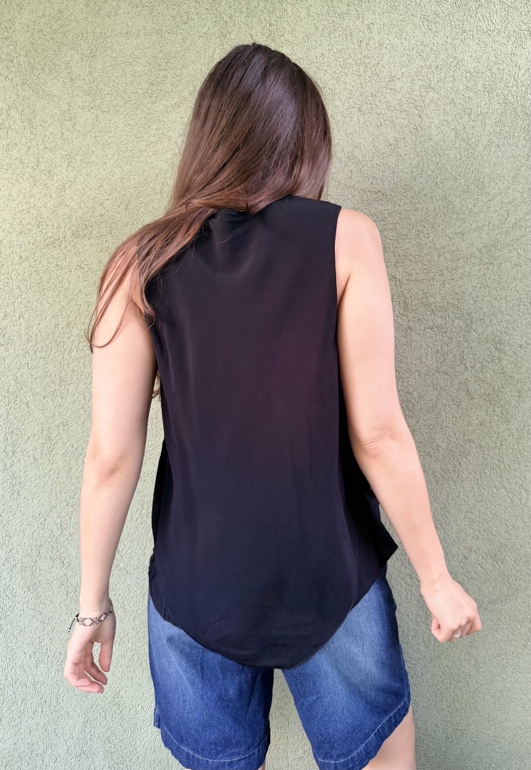 Wiskozowy asymetryczny top Desigual XL - obrazek 6