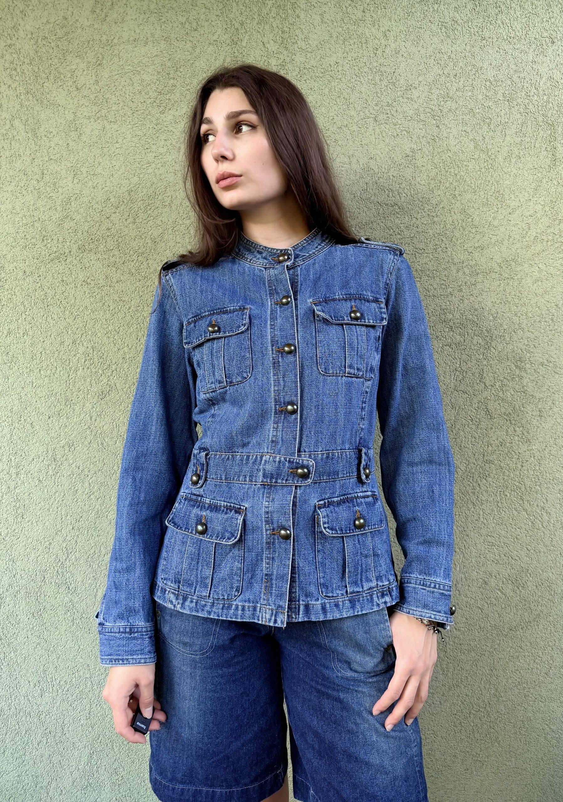 Vintage bawełniana kurtka jeansowa M/L - obrazek 5