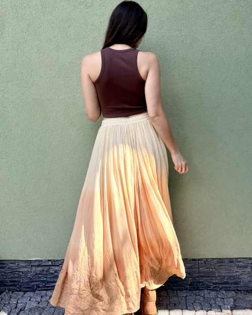 Vintage wiskozowa spódnica ombre M