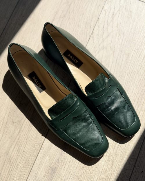 Vintage Bally skórzane mokasyny 41