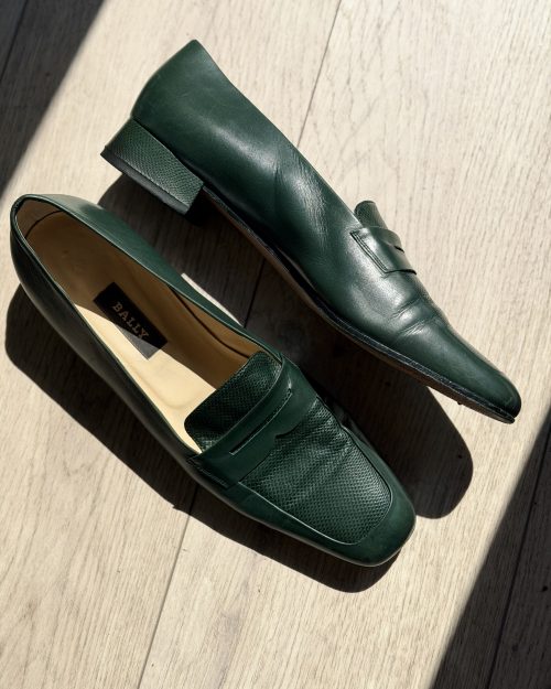 Vintage Bally skórzane mokasyny 41