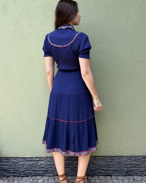 Vintage 70s/80s sukienka w stylu prairie XS