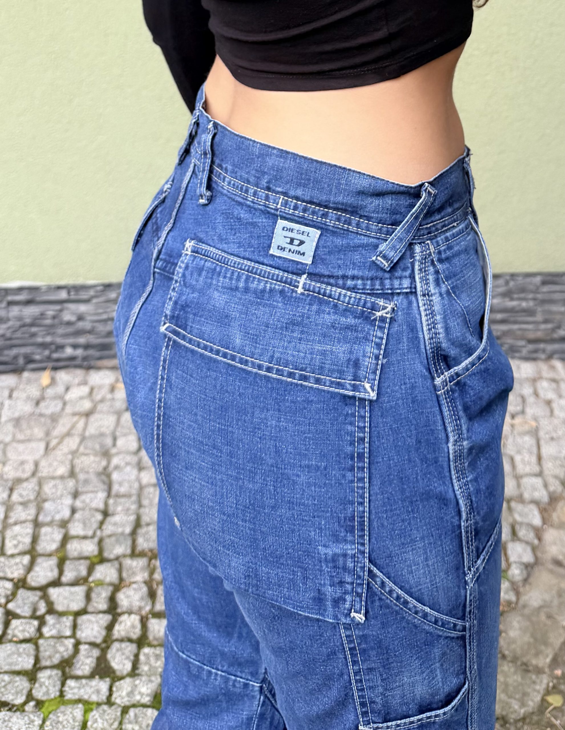 Vintage diesel spodnie jeansowe S - obrazek 3