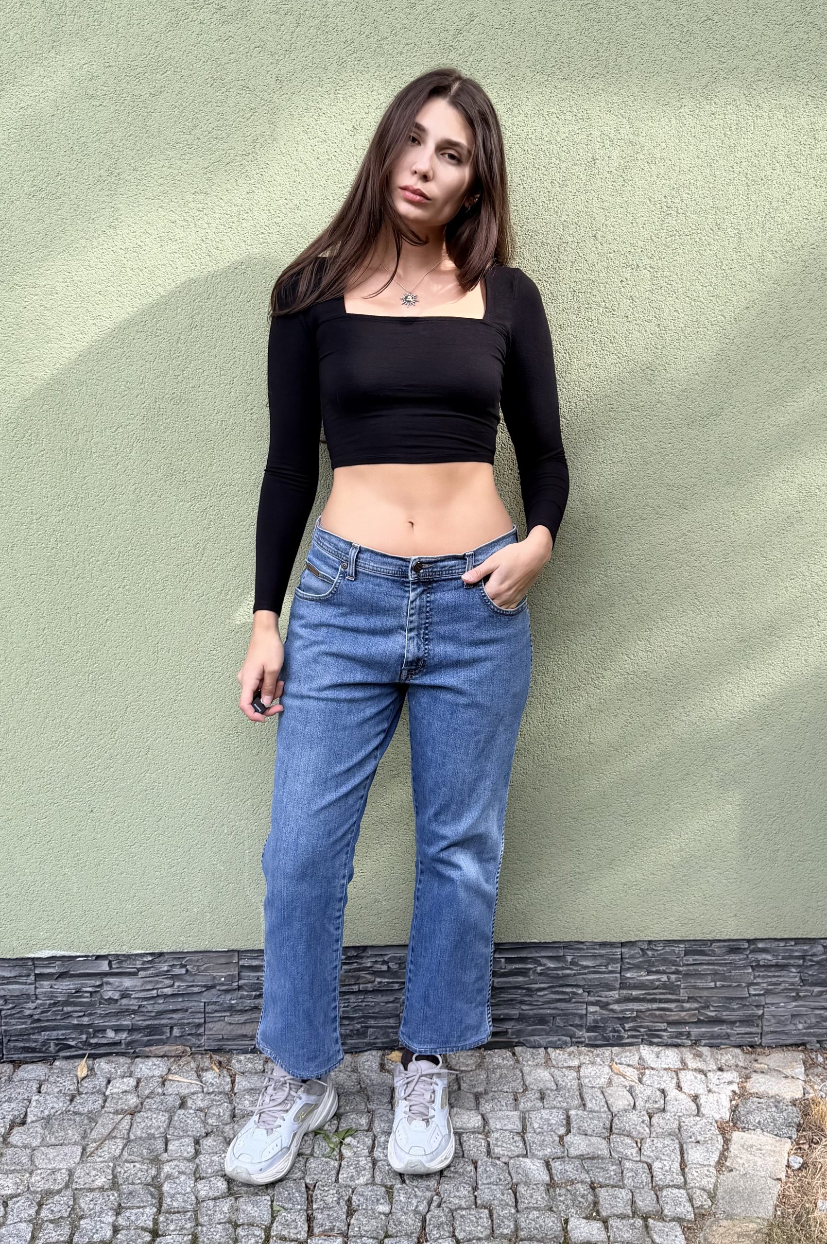 Vintage wrangler spodnie jeansowe M - obrazek 6