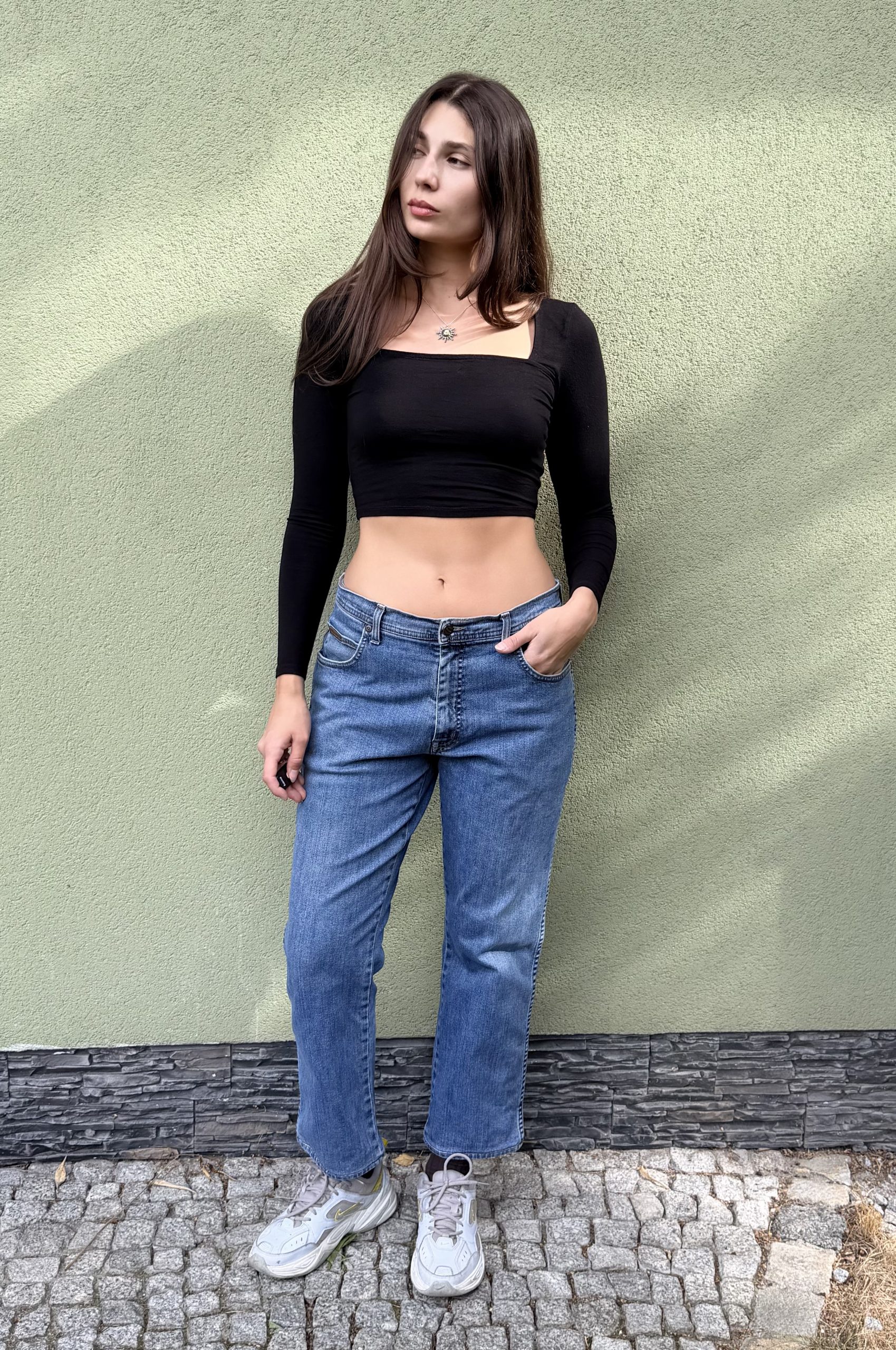 Vintage wrangler spodnie jeansowe M - obrazek 7