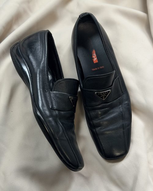 Vintage 90s mokasyny PRADA skóra naturalna 39