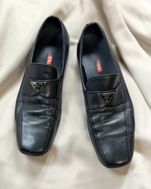 Vintage 90s mokasyny PRADA skóra naturalna 39